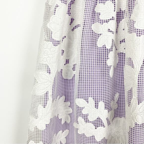 Belle Badgley Mischka Lace and Lavender Fit and Flare Dress Women’s Size 2 - Picture 11 of 11
